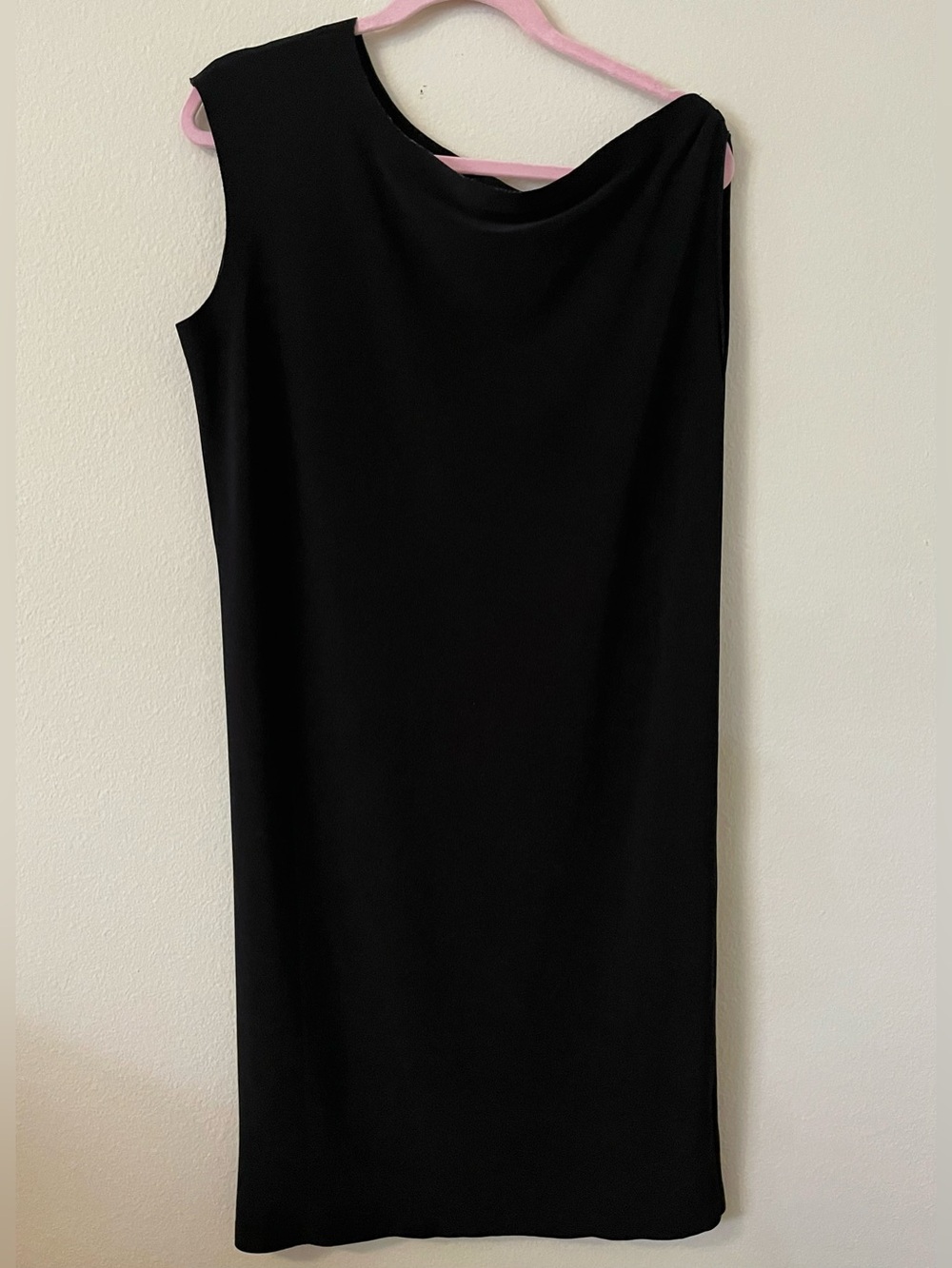 Norma Kamali Black Drop Shoulder Sheath Dress Women’s size m